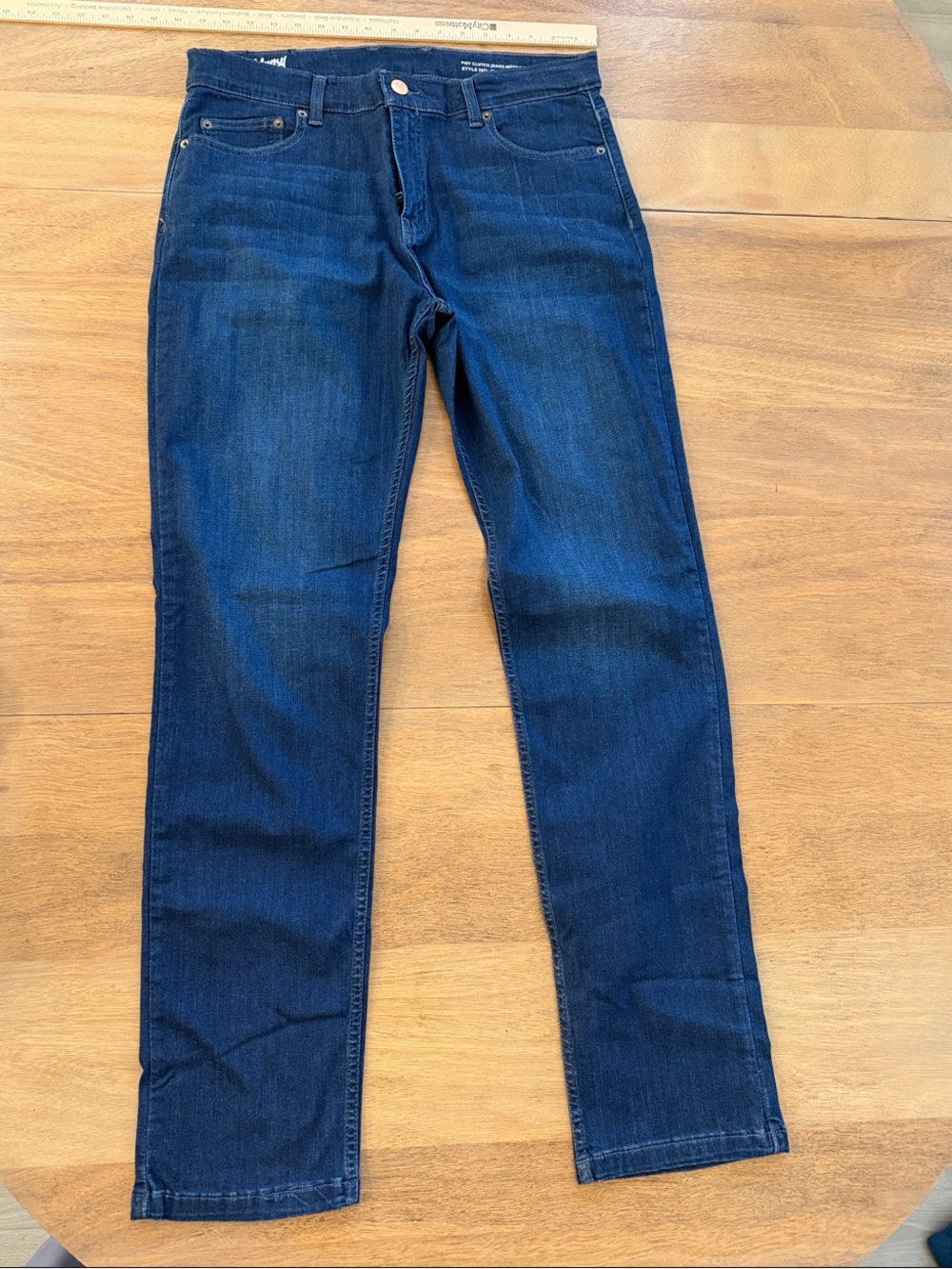 Mugsy Jeans - Slim Straight Men's Jeans in Dark Blue Denim